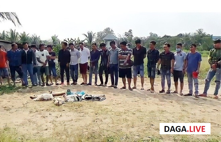 Hình ảnh các đối tượng bị bắt giữ giữa đồng