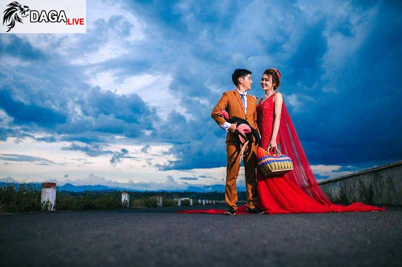 ảnh cưới gà chọi