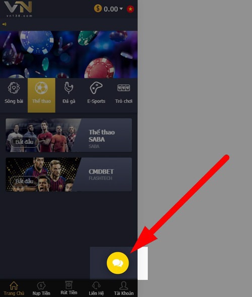 Chat hỗ trợ trực tuyến SV388