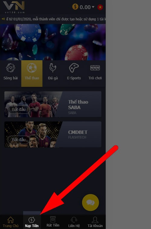 Nạp tiền đá gà sv388
